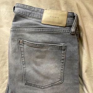 Grey denim jeans